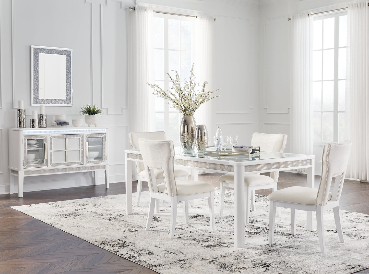 Chalanna Dining Table and 4 Chairs Signature Design by Ashley®