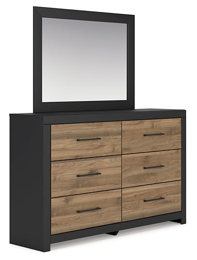 Vertani King Panel Bed with Mirrored Dresser and 2 Nightstands Signature Design by Ashley®