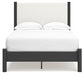 Cadmori Full Upholstered Panel Bed with Mirrored Dresser and Nightstand Signature Design by Ashley®