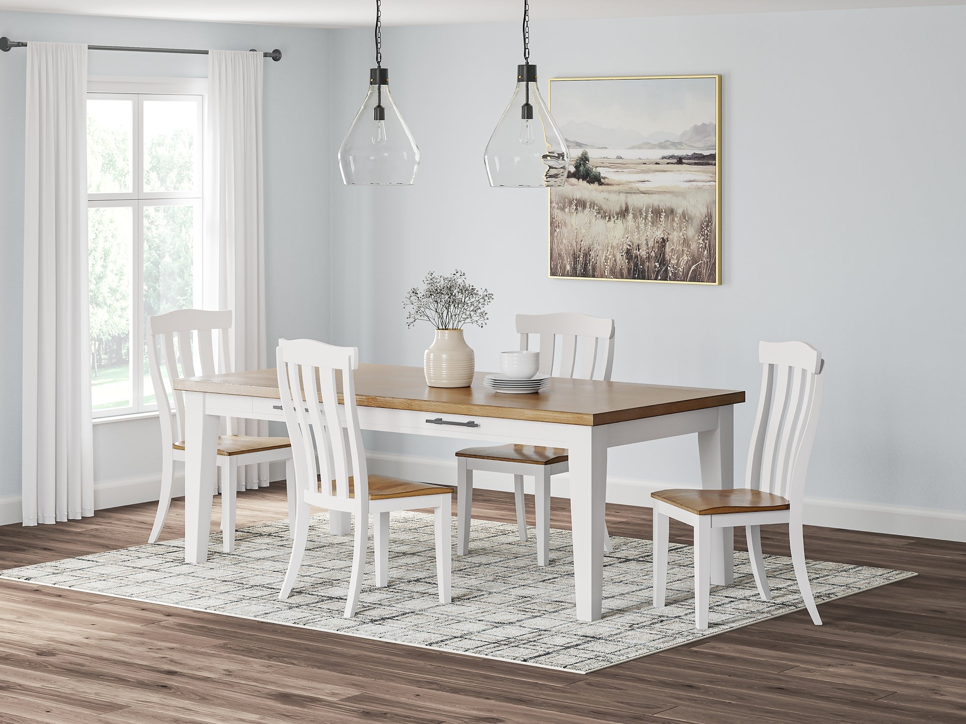 Ashbryn Dining Table and 4 Chairs Signature Design by Ashley®