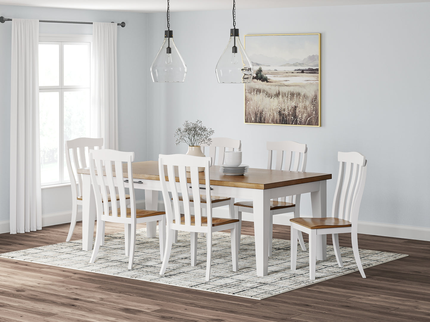 Ashbryn Dining Table and 6 Chairs Signature Design by Ashley®