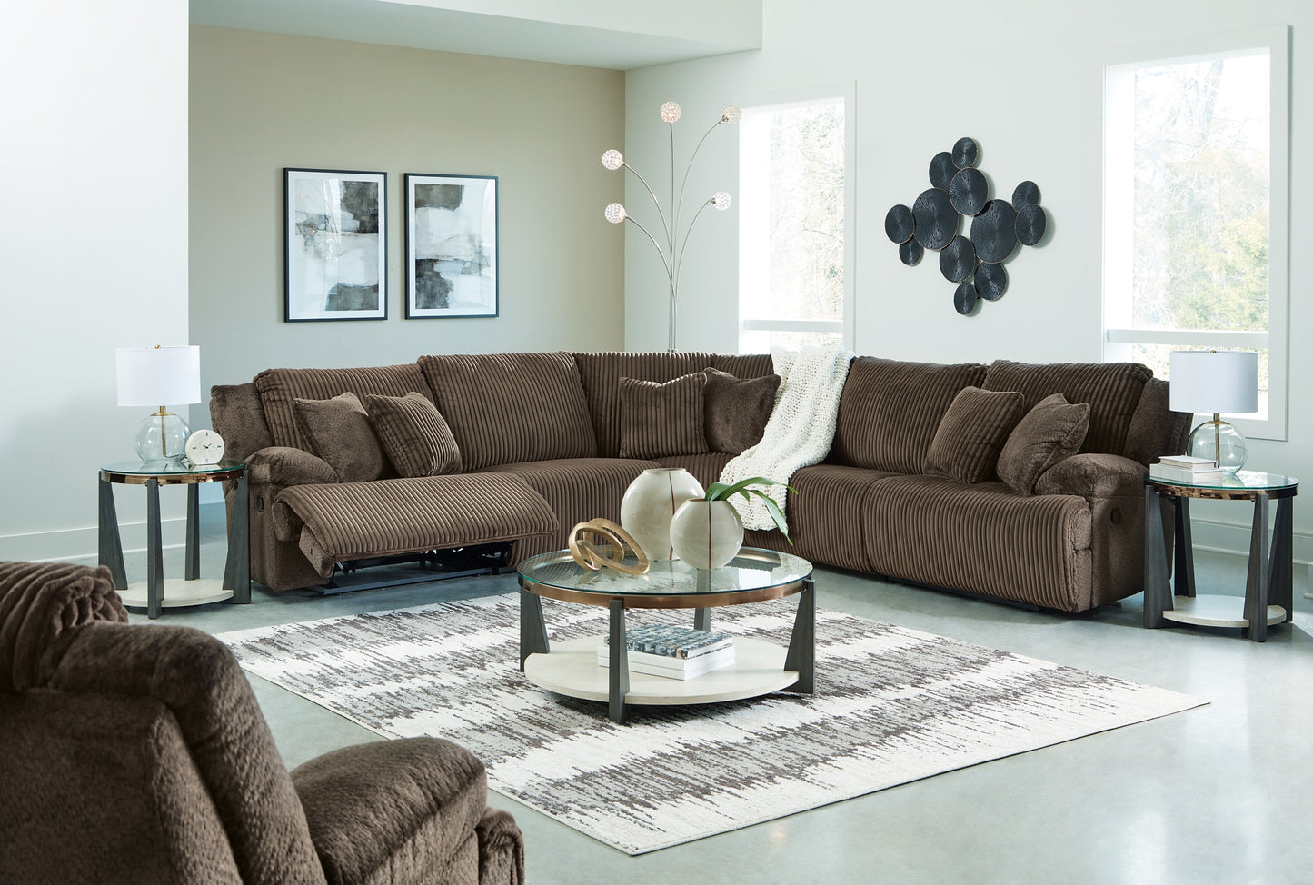 Top Tier 5-Piece Sectional with Recliner Signature Design by Ashley®