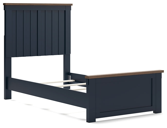 Landocken Twin Panel Bed with Nightstand Signature Design by Ashley®