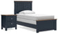 Landocken Twin Panel Bed with Nightstand Signature Design by Ashley®