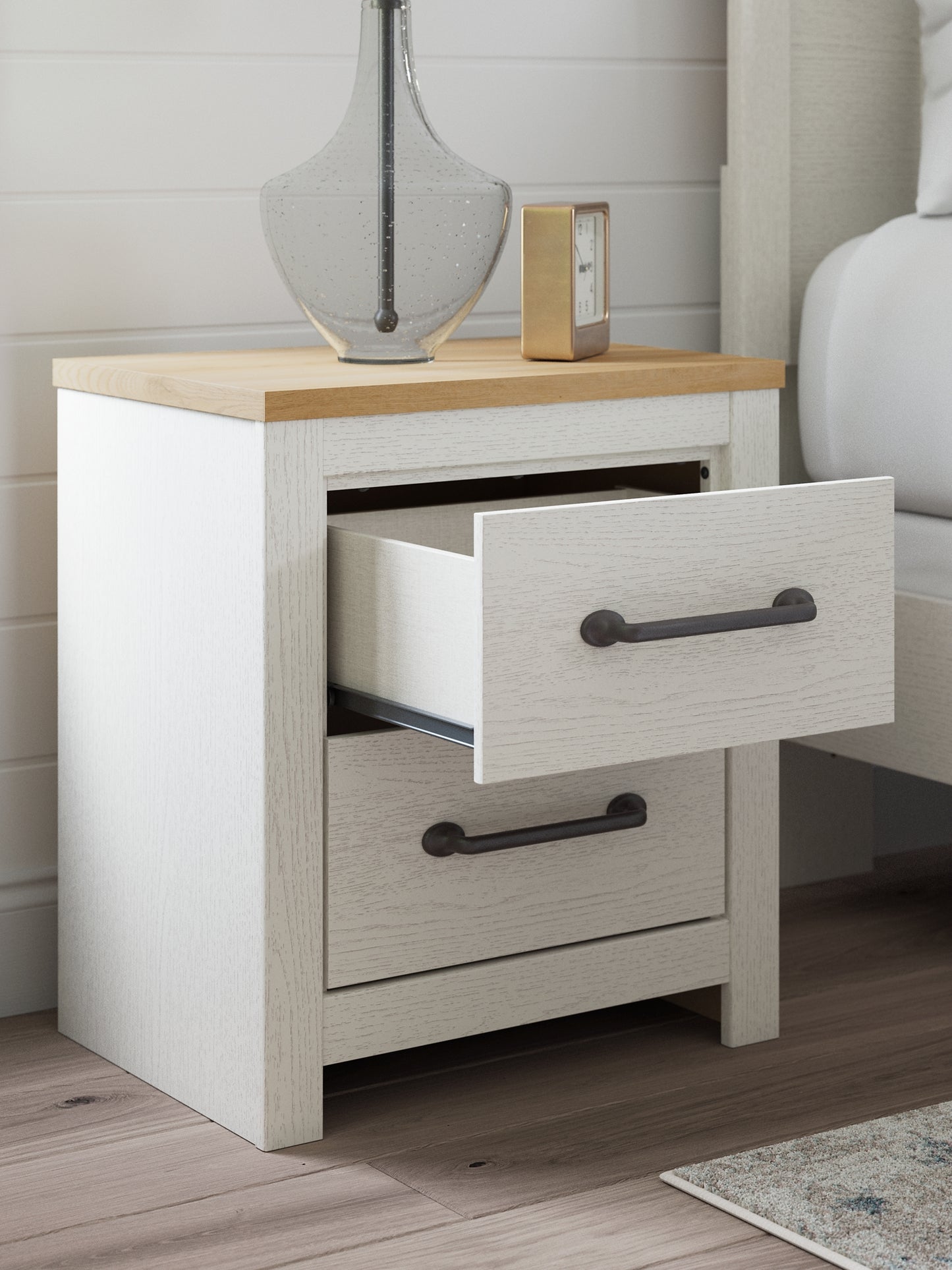 Linnocreek Two Drawer Night Stand Benchcraft®