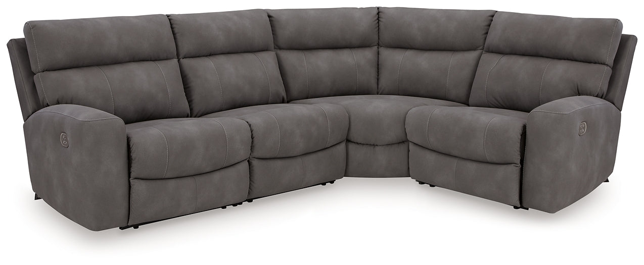 Next-Gen DuraPella 4-Piece Power Reclining Sectional Signature Design by Ashley®