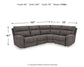 Next-Gen DuraPella 4-Piece Power Reclining Sectional Signature Design by Ashley®