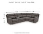 Next-Gen DuraPella 5-Piece Power Reclining Sectional Signature Design by Ashley®