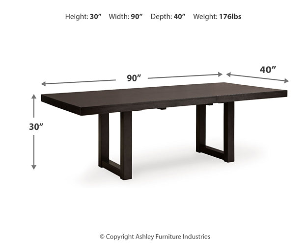 Neymorton Dining Table and 8 Chairs Signature Design by Ashley®