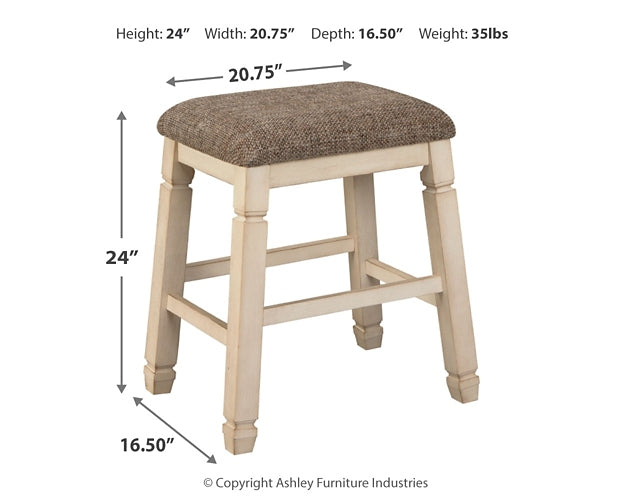 Bolanburg Upholstered Stool (2/CN) Signature Design by Ashley®