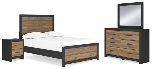 Vertani Full Panel Bed with Mirrored Dresser and Nightstand Signature Design by Ashley®