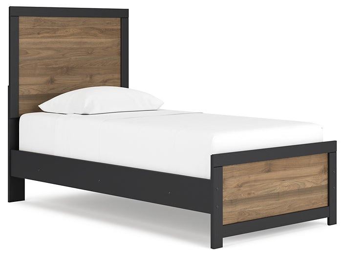 Vertani Twin Panel Bed with Nightstand Signature Design by Ashley®