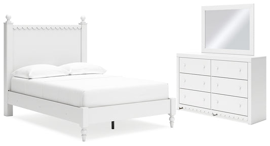 Mollviney Full Panel Bed with Mirrored Dresser Signature Design by Ashley®