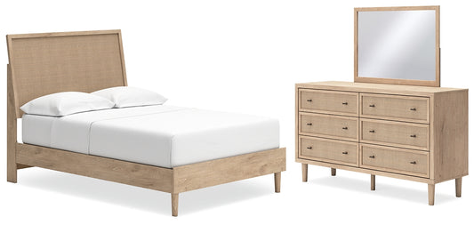 Cielden Full Panel Bed with Mirrored Dresser Signature Design by Ashley®