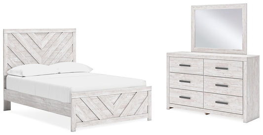 Cayboni Full Panel Bed with Mirrored Dresser Signature Design by Ashley®