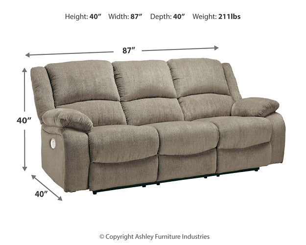 Draycoll Reclining Power Sofa Signature Design by Ashley®