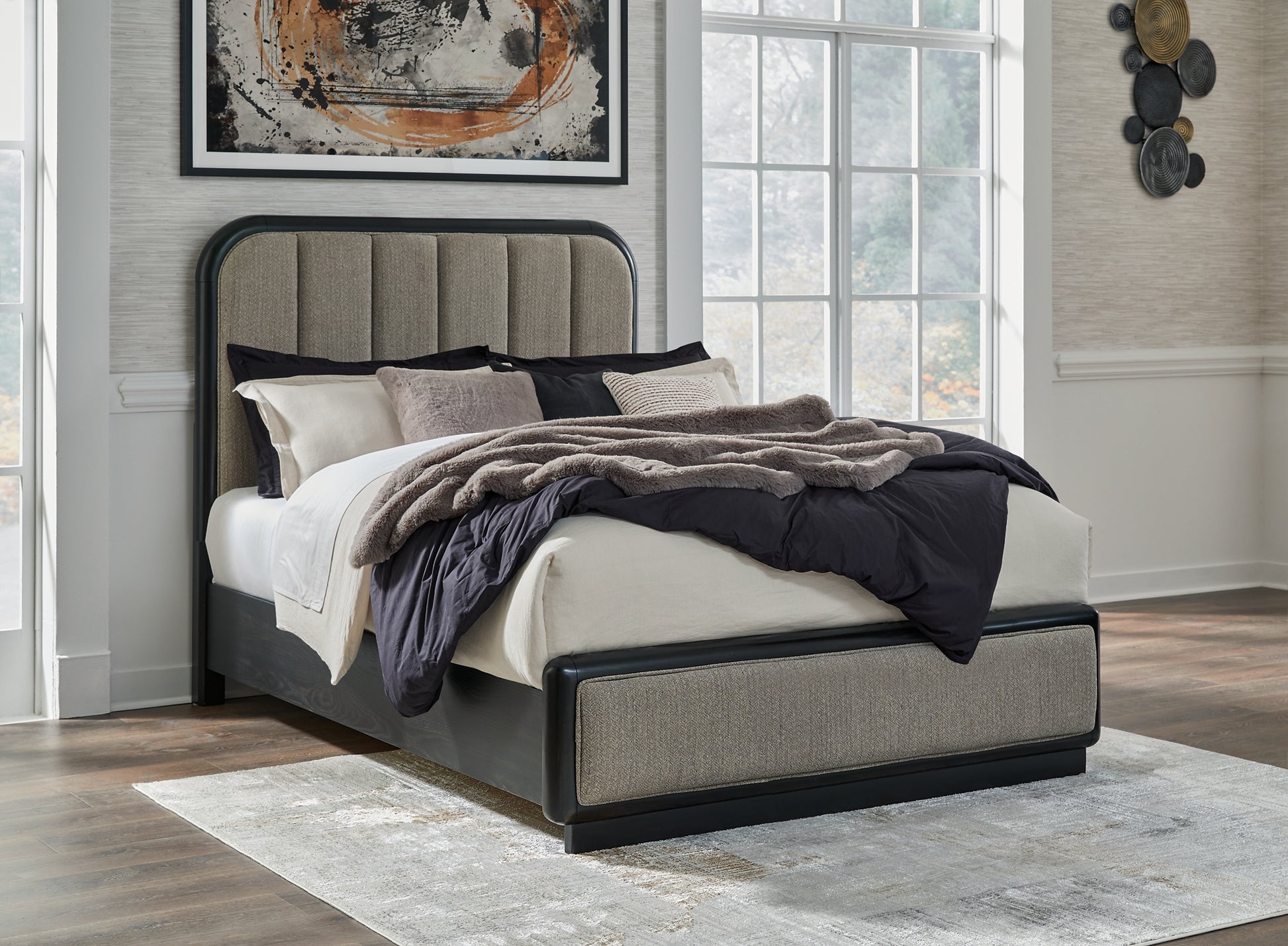 Rowanbeck  Upholstered Panel Bed Signature Design by Ashley®