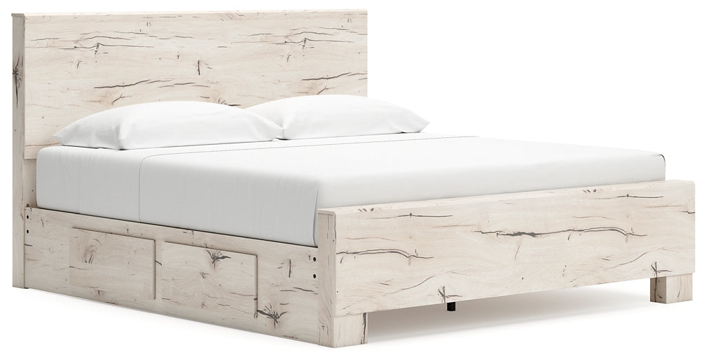 Lawroy King Panel Bed with Storage Signature Design by Ashley®