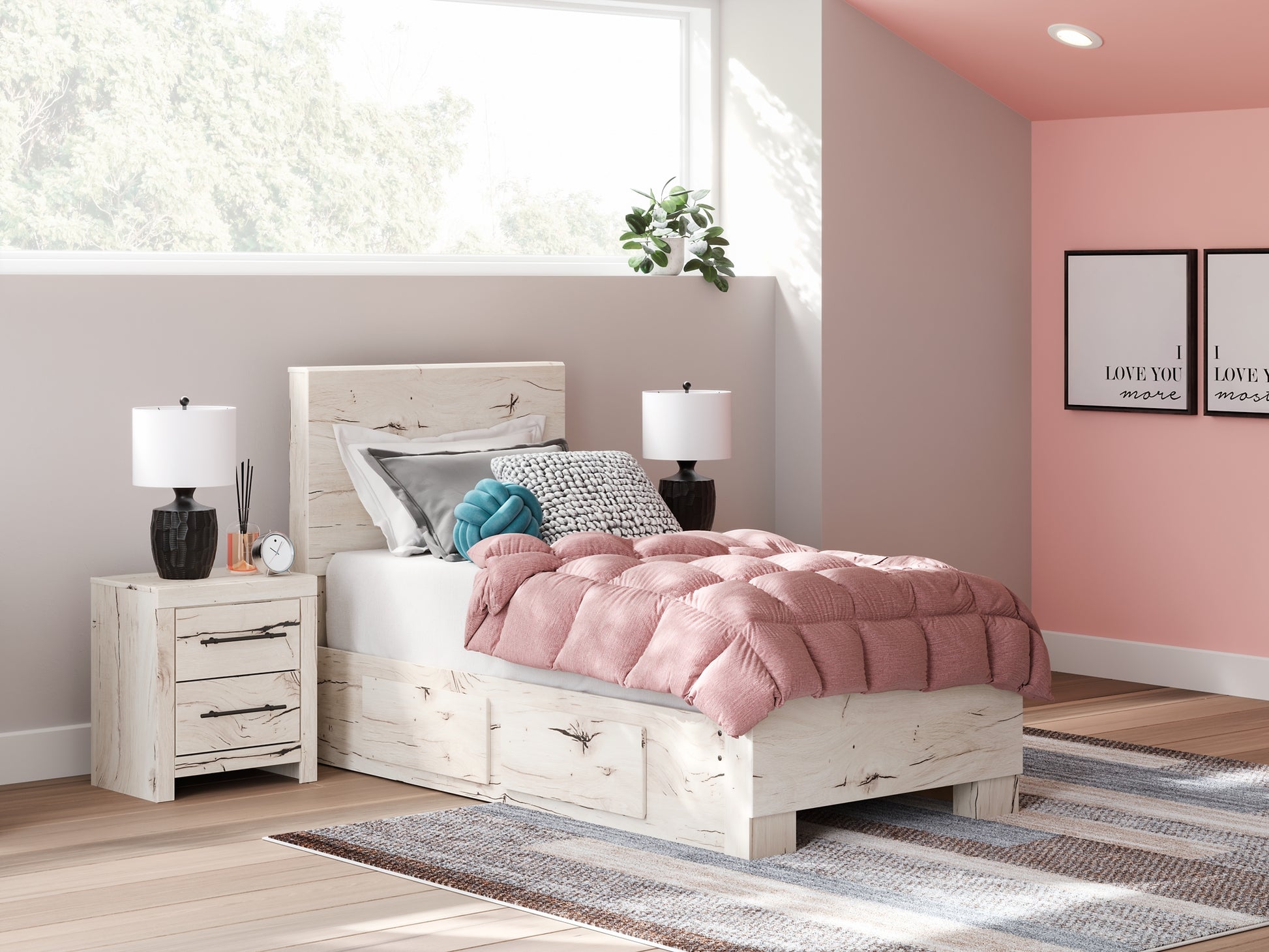 Lawroy Twin Panel Bed with Storage Signature Design by Ashley®