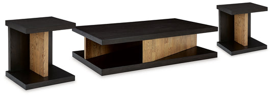 Kocomore Coffee Table with 2 End Tables Signature Design by Ashley®