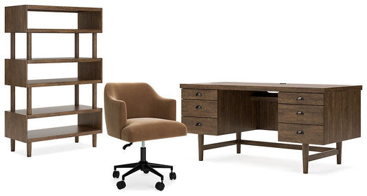 Austanny Home Office Desk with Chair and Storage Signature Design by Ashley®