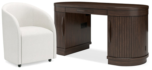 Korestone Home Office Desk with Chair Signature Design by Ashley®
