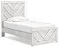 Cayboni Twin Panel Bed with Mirrored Dresser Signature Design by Ashley®