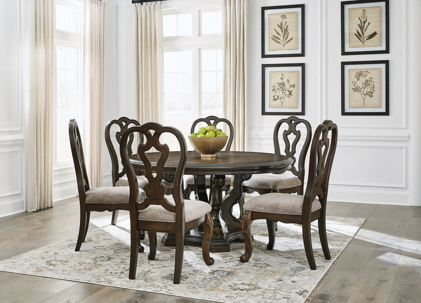 Maylee Dining Table and 6 Chairs Signature Design by Ashley®