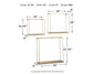 Efharis Wall Shelf Set (3/CN) Signature Design by Ashley®