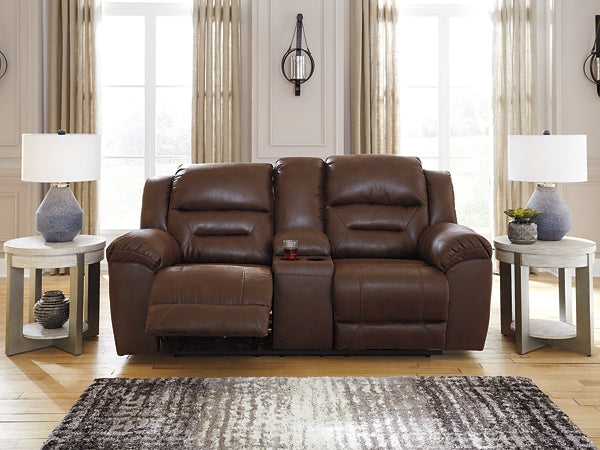 Stoneland DBL Rec Loveseat w/Console Signature Design by Ashley®