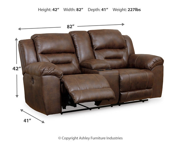 Stoneland DBL REC PWR Loveseat w/Console Signature Design by Ashley®