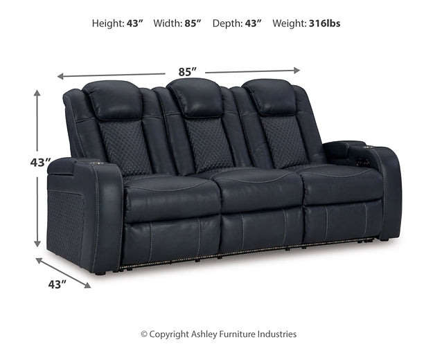 Fyne-Dyme PWR REC Sofa with ADJ Headrest Signature Design by Ashley®