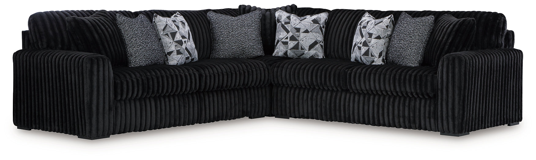 Midnight-Madness 3-Piece Sectional Signature Design by Ashley®