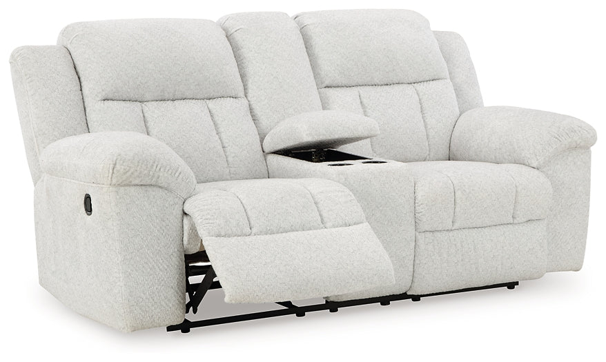 Frohn DBL Rec Loveseat w/Console Signature Design by Ashley®