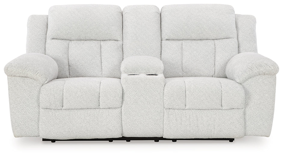 Frohn DBL Rec Loveseat w/Console Signature Design by Ashley®