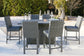 Palazzo Outdoor Bar Table and 6 Barstools Signature Design by Ashley®