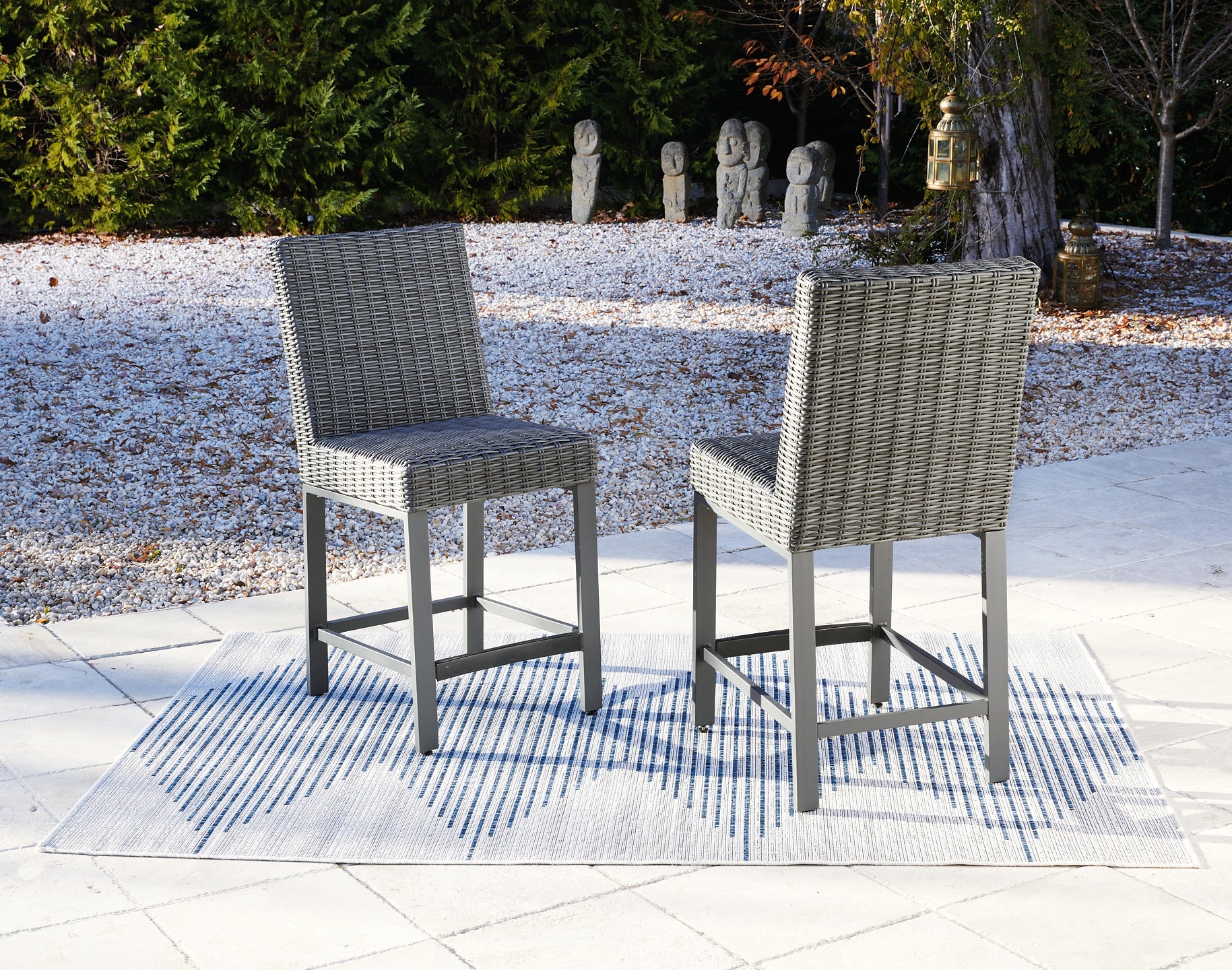 Palazzo Outdoor Bar Table and 6 Barstools Signature Design by Ashley®