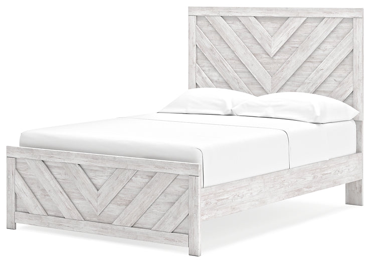 Cayboni Full Panel Bed with Mirrored Dresser, Chest and Nightstand Signature Design by Ashley®