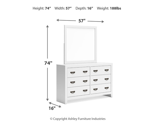 Binterglen Full Panel Bed with Mirrored Dresser and Chest Signature Design by Ashley®