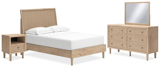 Cielden Full Panel Bed with Mirrored Dresser and Nightstand Signature Design by Ashley®