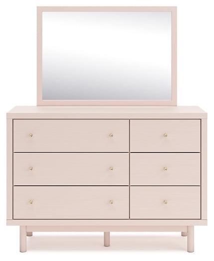 Wistenpine Twin Upholstered Panel Bed with Mirrored Dresser and Nightstand Signature Design by Ashley®