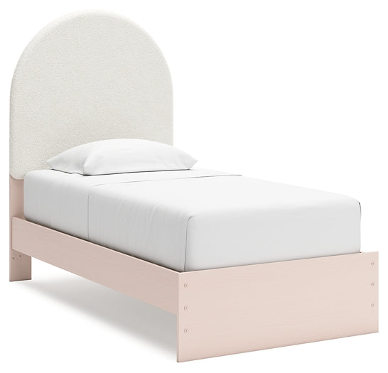 Wistenpine Twin Upholstered Panel Bed with Dresser Signature Design by Ashley®