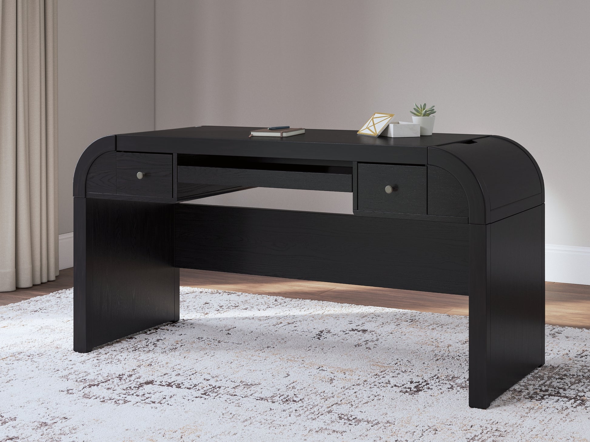 Rowanbeck Home Office Desk with Chair Signature Design by Ashley®