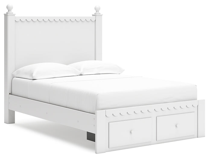 Mollviney Full Panel Storage Bed with Mirrored Dresser and Nightstand Signature Design by Ashley®