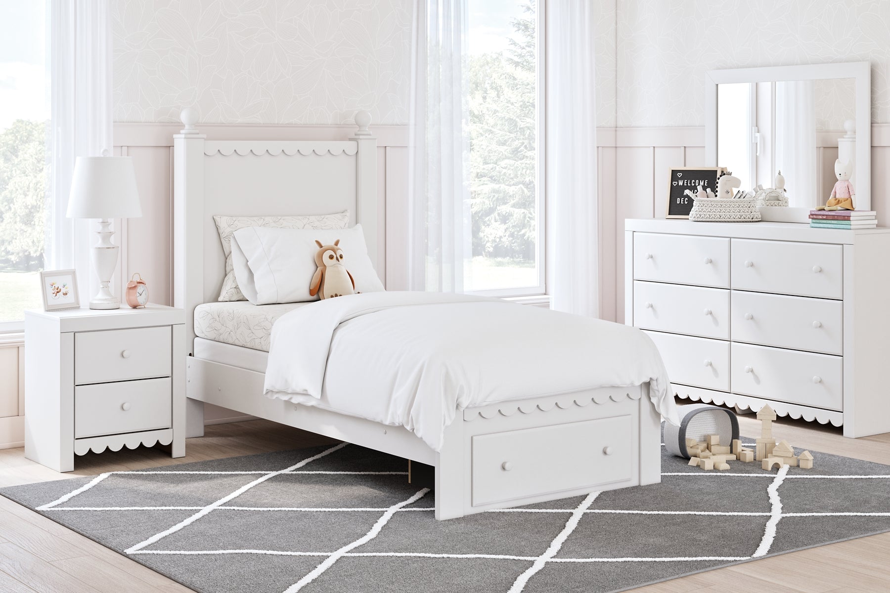 Mollviney Twin Panel Storage Bed with Dresser Signature Design by Ashley®