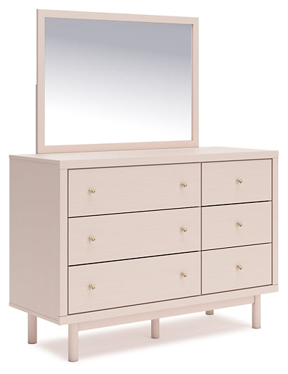 Wistenpine Full Upholstered Panel Bed with Mirrored Dresser, Chest and 2 Nightstands Signature Design by Ashley®