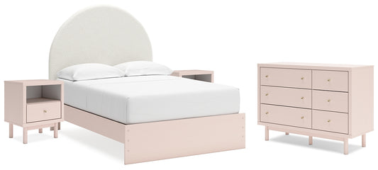 Wistenpine Full Upholstered Panel Bed with Dresser and 2 Nightstands Signature Design by Ashley®