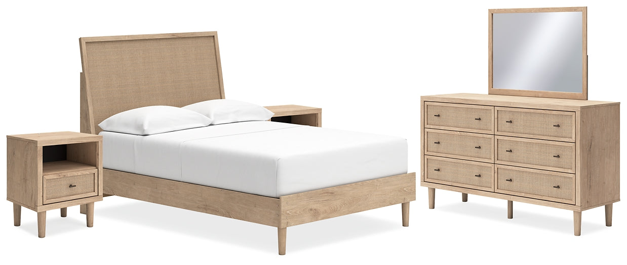 Cielden Full Panel Bed with Mirrored Dresser and 2 Nightstands Signature Design by Ashley®