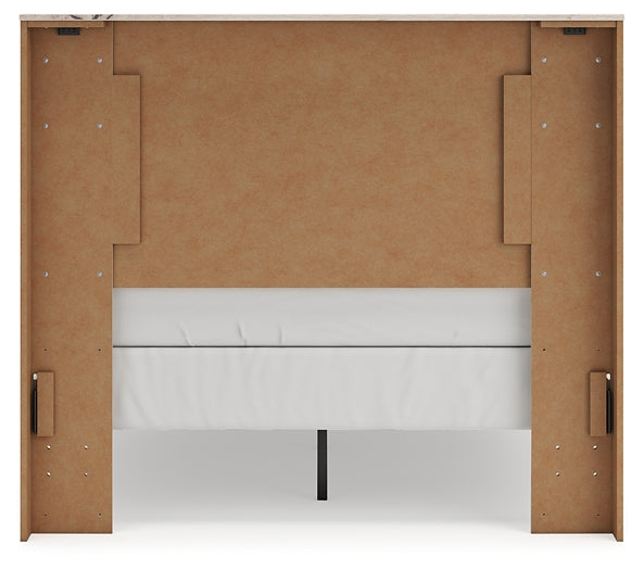 Lawroy Full Panel Bed with Mirrored Dresser Benchcraft®