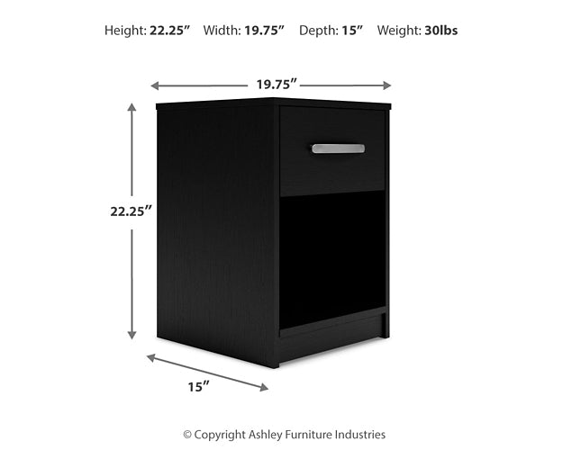 Finch One Drawer Night Stand Signature Design by Ashley®